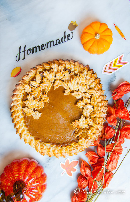  Pumpkin Pie With Pecans and Salted Apple Cider Caramel Recipe