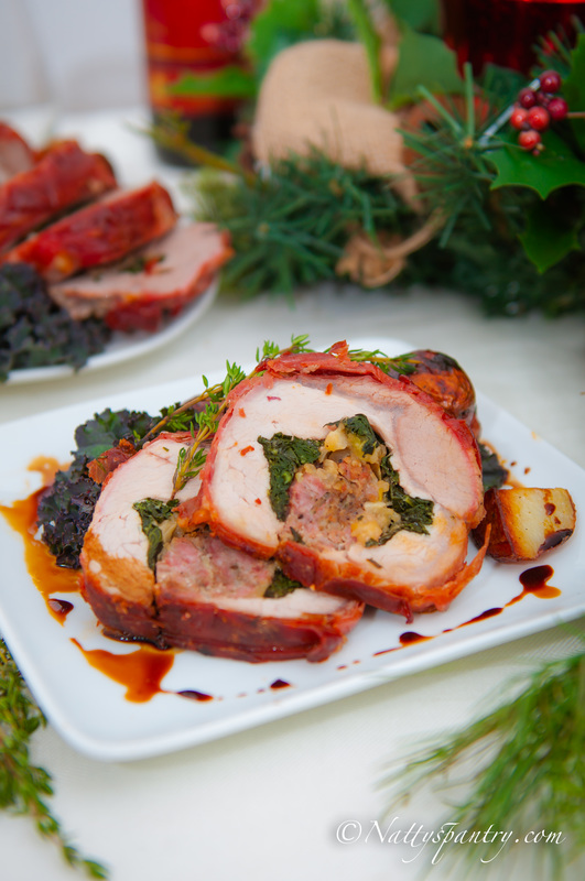 natty's pantry - Prosciutto Wrapped Pork Loin With Kale And Italian ...