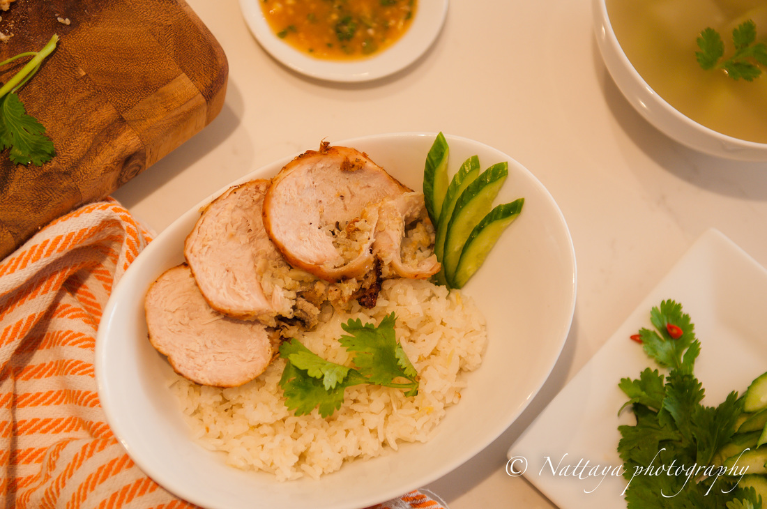  Natty Style Khoa Mun Gai ( Rice infused chicken, garlic and ginger flavors ) Recipe