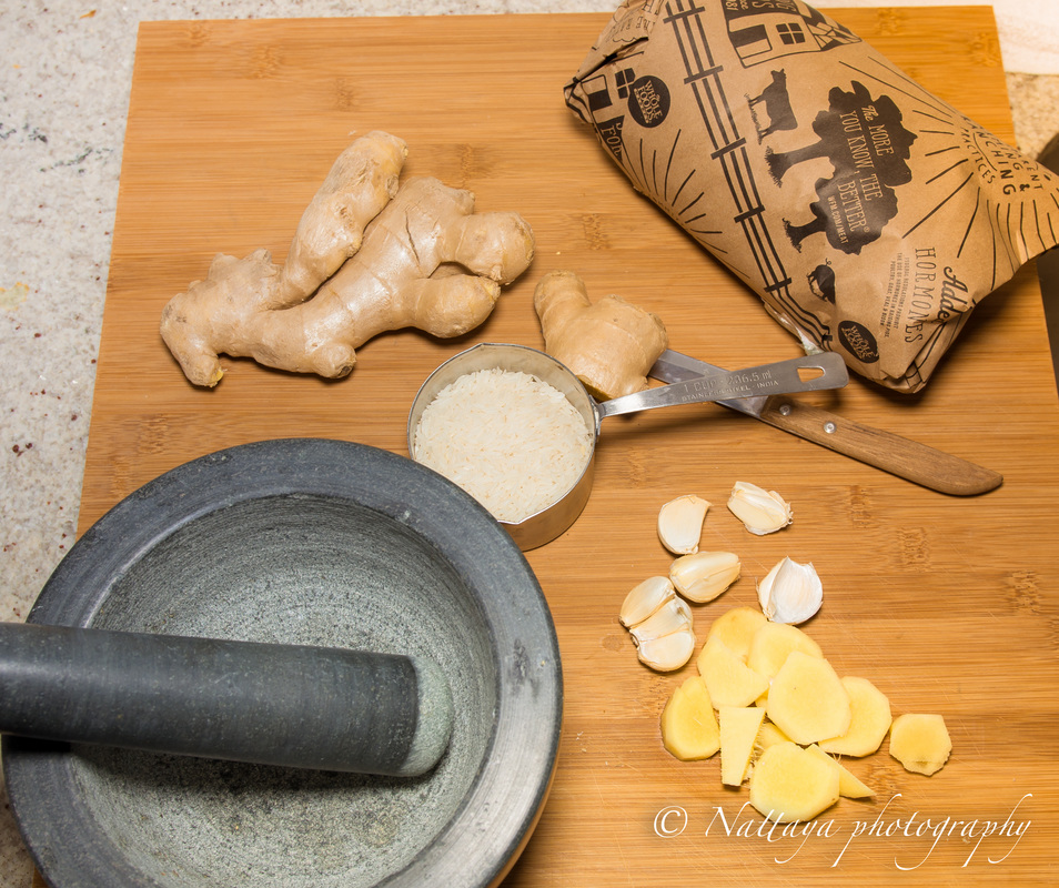  Natty Style Khoa Mun Gai ( Rice infuse chicken, garlic and ginger flavors ) Recipe