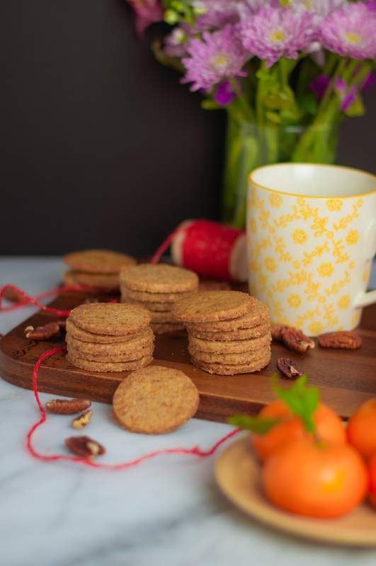 The Limited Edition Chinese New Year Coconut Sugar Pecan Shortbread Cookie Recipe , Nattyspantry.com