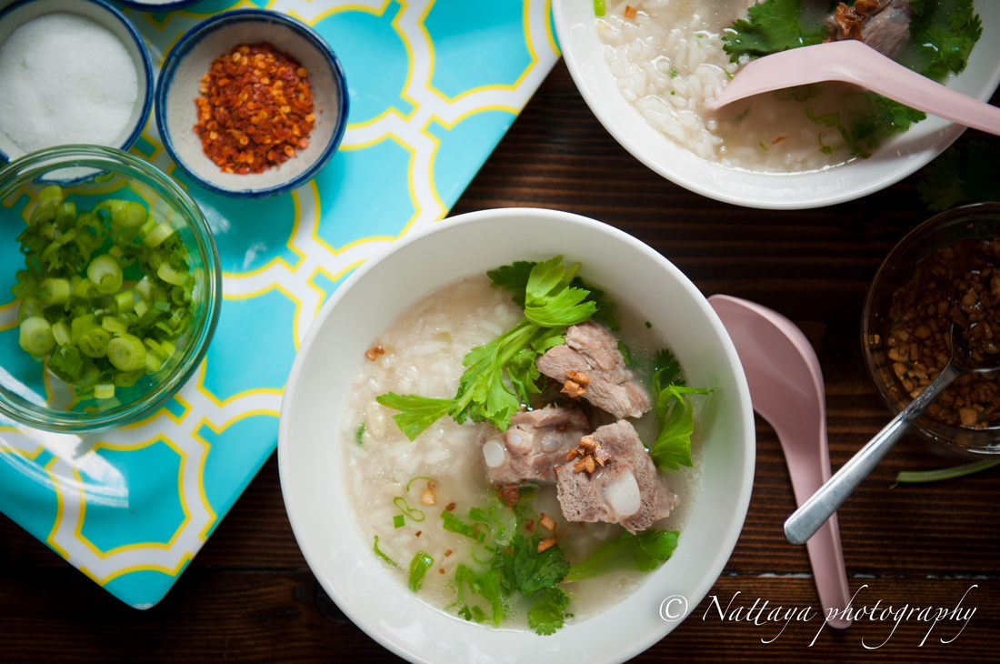 Picture Comforting Pork Ribs and Rice Soup 