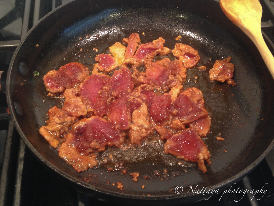 Stir-Fry Kale with pork tenderloin
