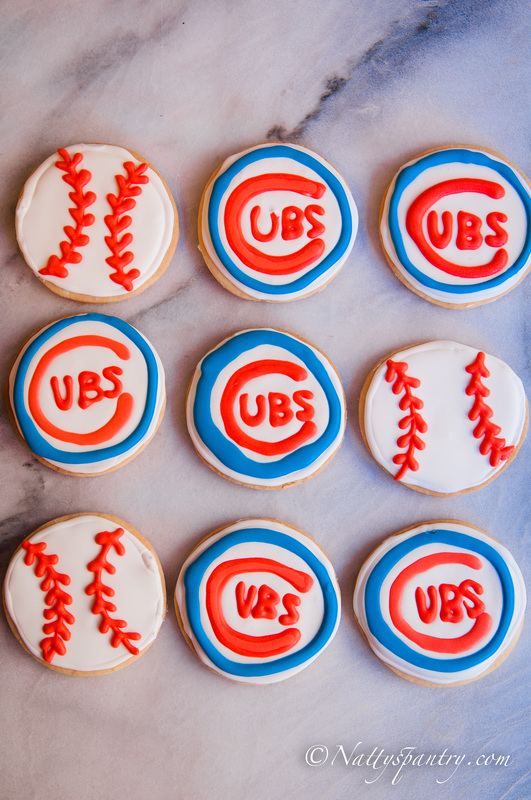 The Chicago Cubs' World Series Championship Cookies Collection Recipe : Nattyspantry.com