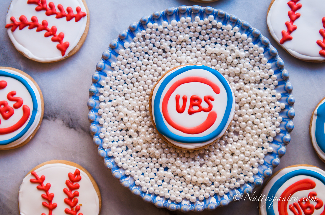 The Chicago Cubs' World Series Championship Cookies Collection Recipe : Nattyspantry.com