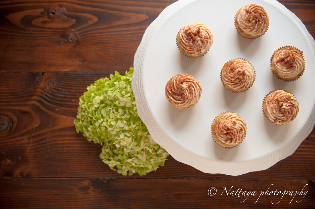 Coffee Mini-Cupcakes with Espresso Cream Cheese Frosting Recipe:Nattyspantry.com