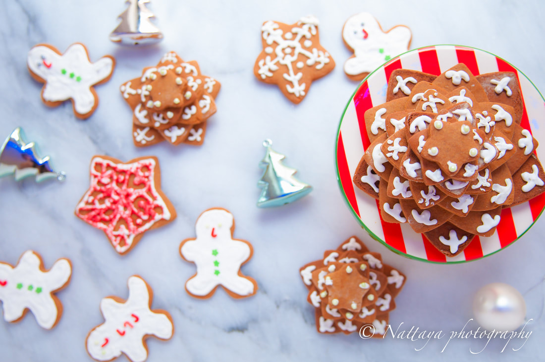 Gingerbread Christmas Tree Cookies Recipe: Nattyspantry.com