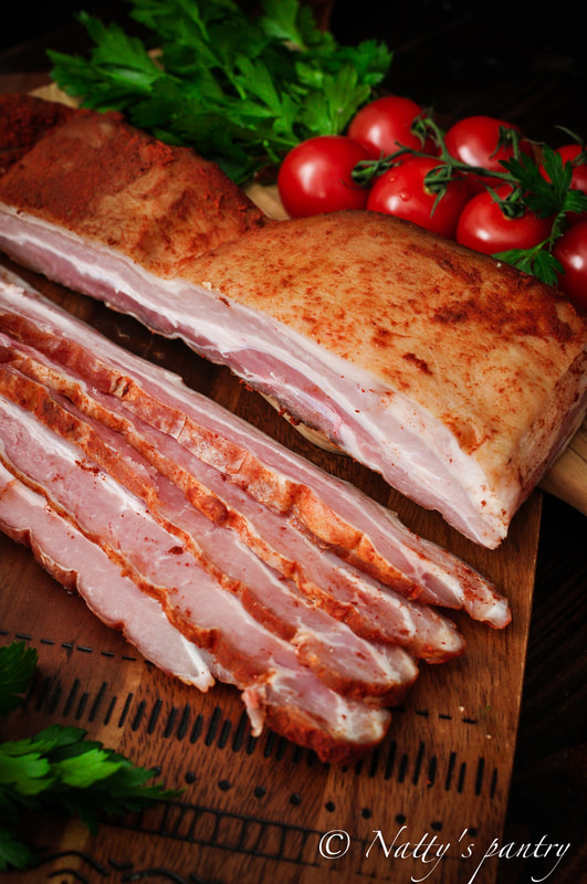 How to make Bacon at home, Whole30. Nattyspantry.com