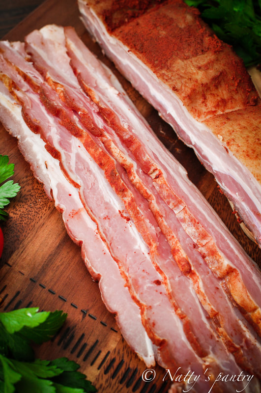 How to make Bacon at home, Whole30. Nattyspantry.com