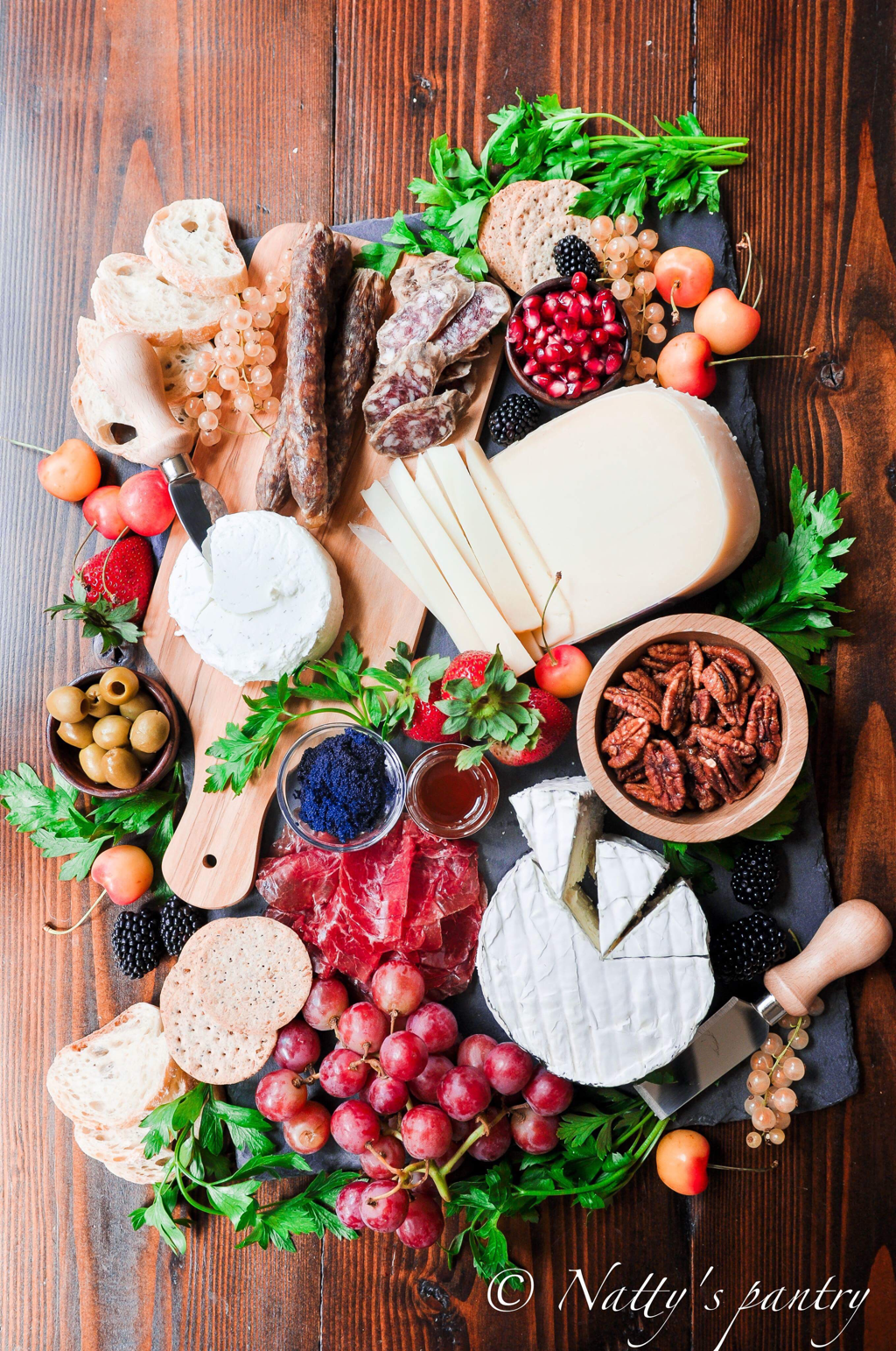 Give thanks with this Epic Thanksgiving Cheese board, 2017. Nattyspantry.com